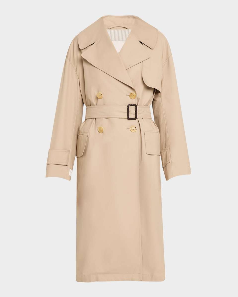 Belted Cotton Trench Coat
